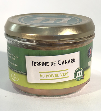 Terrine de Canard au poivre Vert